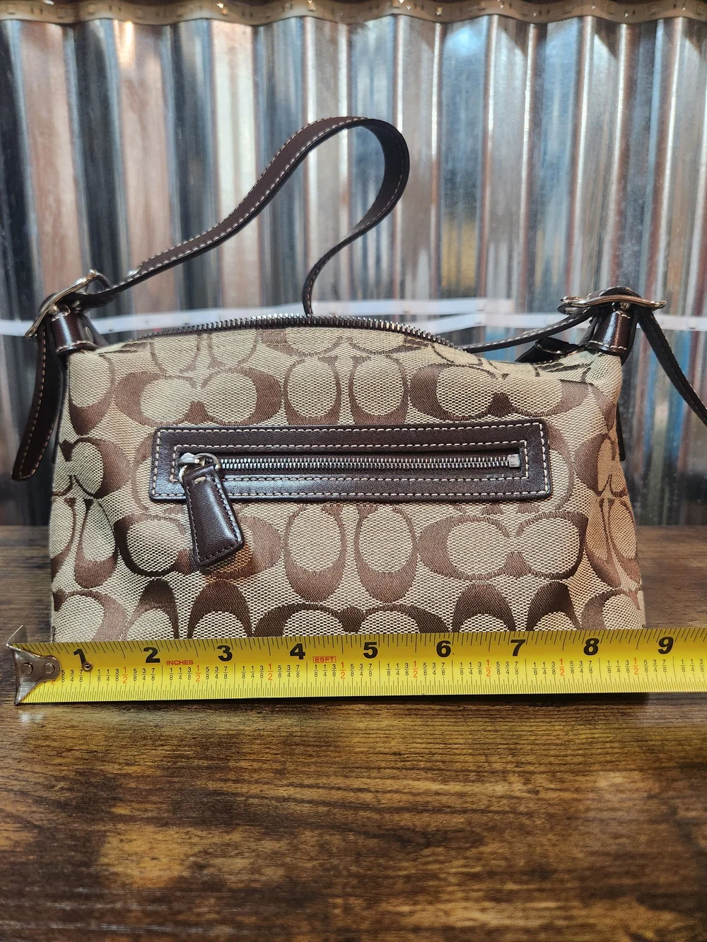 Coach Signatire C Monogram Demi Shoulder Bag
